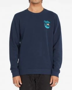 BILLABONG Airfare Crewneck Sweatshirt NAVY