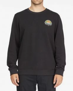 BILLABONG Sunset Crewneck Sweatshirt BLACK