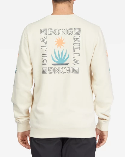 BILLABONG Stack Crewneck Sweatshirt CHINO 4 BILLABONG Stack Crewneck Sweatshirt CHINO - Image 4