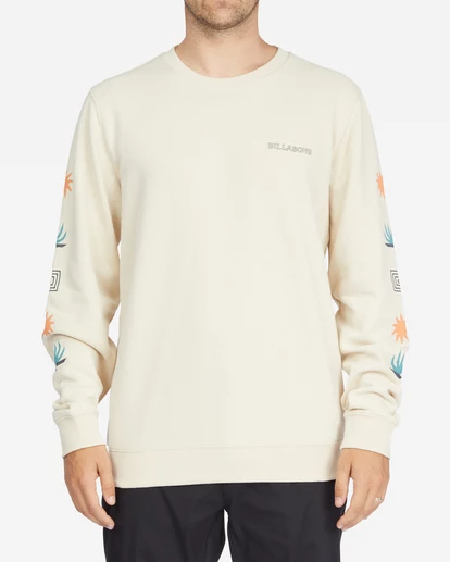 BILLABONG Stack Crewneck Sweatshirt CHINO 1 BILLABONG Stack Crewneck Sweatshirt CHINO