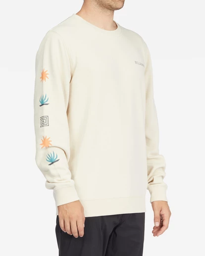 BILLABONG Stack Crewneck Sweatshirt CHINO 3 BILLABONG Stack Crewneck Sweatshirt CHINO - Image 3