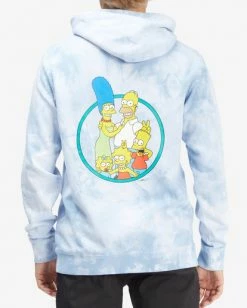 BILLABONG The Simpsons Family Tie-Dye Pullover Hoodie COASTAL