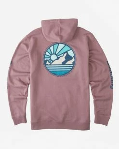 BILLABONG A/Div Rockies Pullover Hoodie DUSTY PLUM -Mens Accessories Sales 2022 abyft00275 billabongf dyp bck1 1