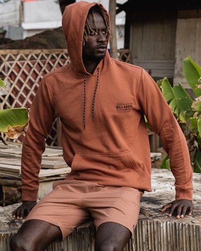 BILLABONG A/Div Rainforest Pullover Hoodie AMBER 1 BILLABONG A/Div Rainforest Pullover Hoodie AMBER