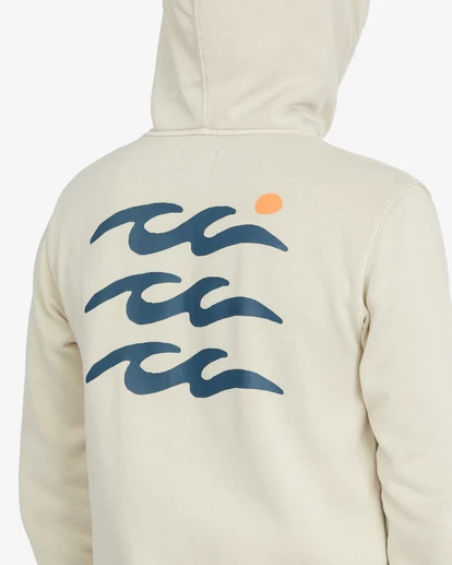 BILLABONG Wave Washed Plantasia Pullover Hoodie CHINO 4 BILLABONG Wave Washed Plantasia Pullover Hoodie CHINO - Image 4