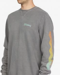 BILLABONG Wave Washed Plants Crewneck Pullover CHARCOAL 11 BILLABONG Wave Washed Plants Crewneck Pullover CHARCOAL -Mens Accessories Sales 2022 abyft00300 billabongw chr dtl1
