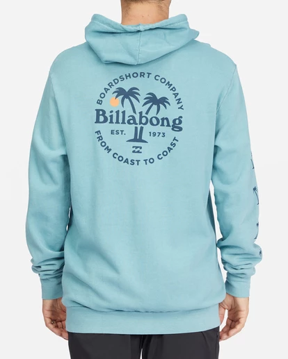BILLABONG Wave Washed Coaster Pullover Hoodie LIGHT MARINE 4 BILLABONG Wave Washed Coaster Pullover Hoodie LIGHT MARINE - Image 4