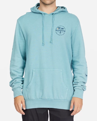 BILLABONG Wave Washed Coaster Pullover Hoodie LIGHT MARINE 1 BILLABONG Wave Washed Coaster Pullover Hoodie LIGHT MARINE