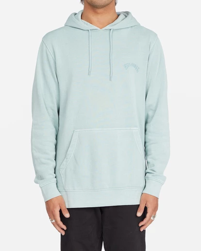 BILLABONG Wave Washed Pullover Hoodie SMOKE BLUE 3 BILLABONG Wave Washed Pullover Hoodie SMOKE BLUE - Image 3