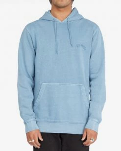 BILLABONG Wave Washed Pullover Hoodie SMOKE BLUE