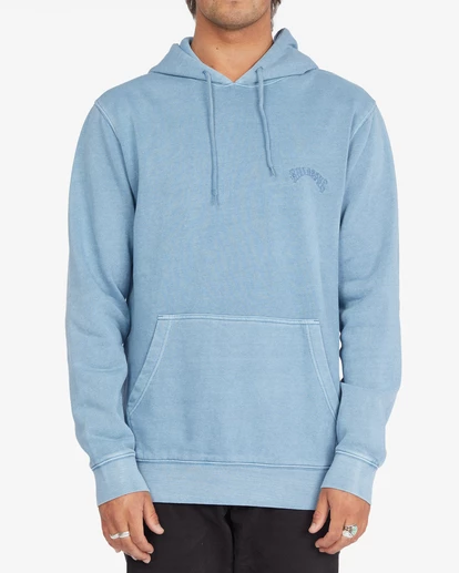 BILLABONG Wave Washed Pullover Hoodie SMOKE BLUE 1 BILLABONG Wave Washed Pullover Hoodie SMOKE BLUE