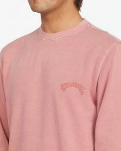 BILLABONG Wave Washed Crewneck Pullover FADED ROSE -Mens Accessories Sales 2022 abyft00312 billabongw fds dtl1 3