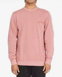 BILLABONG Wave Washed Crewneck Pullover FADED ROSE