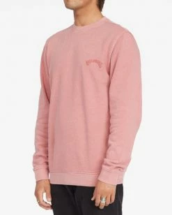 BILLABONG Wave Washed Crewneck Pullover FADED ROSE -Mens Accessories Sales 2022 abyft00312 billabongw fds sd1 3