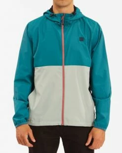 BILLABONG A/Div Transport Windbreaker Jacket DEEP SEA -Mens Accessories Sales 2022 abyjk00101 billabongw dps frt1 1