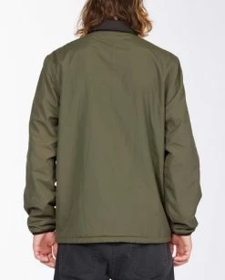 BILLABONG A/Div Furnace Reversible Jacket MILITARY -Mens Accessories Sales 2022 abyjk00103 billabongw mil bck1 1
