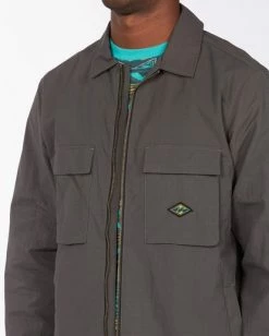BILLABONG Currents Windbreaker Jacket RAVEN -Mens Accessories Sales 2022 abyjk00105 billabongw rav dtl1 1
