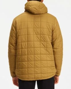 BILLABONG A/Div Journey Hooded Zip-Up Puffer Jacket DARK OLIVE -Mens Accessories Sales 2022 abyjk00116 billabongw nut bck1 1