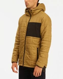 BILLABONG A/Div Journey Hooded Zip-Up Puffer Jacket DARK OLIVE -Mens Accessories Sales 2022 abyjk00116 billabongw nut sd1 1
