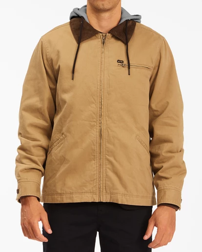 BILLABONG Barlow Hooded Jacket BLACK 2 BILLABONG Barlow Hooded Jacket BLACK - Image 2