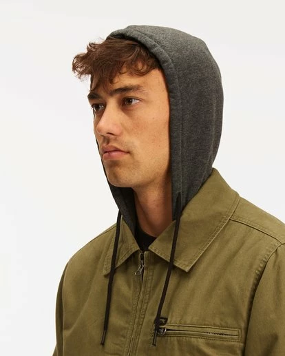 BILLABONG Barlow Hooded Jacket BLACK 6 BILLABONG Barlow Hooded Jacket BLACK - Image 6