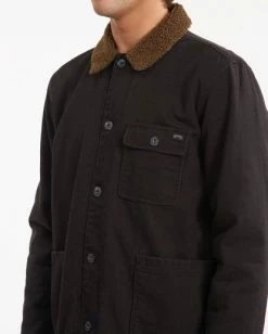 BILLABONG Chore Sherpa Jacket BLACK -Mens Accessories Sales 2022 abyjk00124 billabongw blk dtl1 1