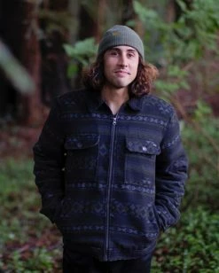 BILLABONG Barlow Sherpa Trucker Jacket MILITARY