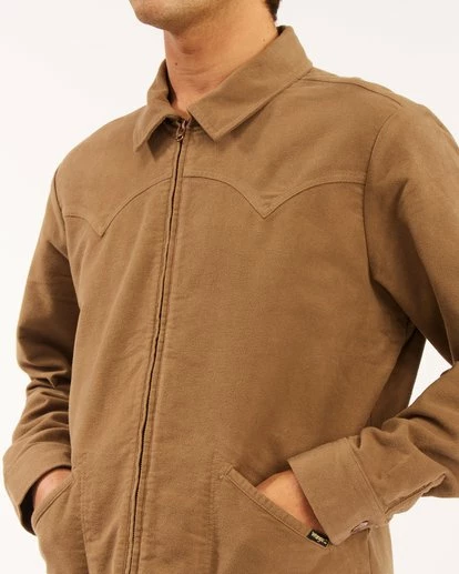 BILLABONG Wrangler Maverick Moleskin Jacket TEAK 4 BILLABONG Wrangler Maverick Moleskin Jacket TEAK - Image 4