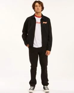 BILLABONG Budweiser Bow Station Jacket BLACK -Mens Accessories Sales 2022 abyjk00130 billabongw blk frt2 1