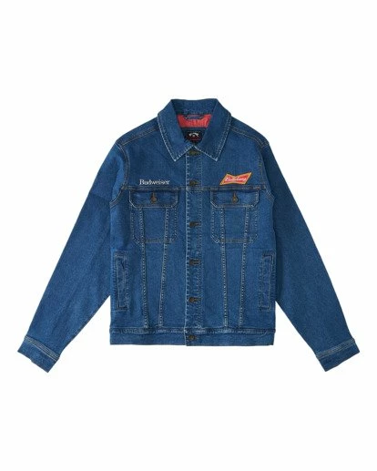 BILLABONG Budweiser Denim Jacket OCEAN WASH 6 BILLABONG Budweiser Denim Jacket OCEAN WASH - Image 6