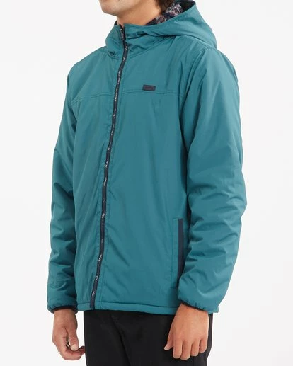 BILLABONG A/Div Switchback Reversible Jacket DARK OLIVE 4 BILLABONG A/Div Switchback Reversible Jacket DARK OLIVE - Image 4