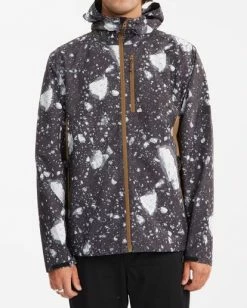 BILLABONG A/Div Burkard Surftrek 10k Grap Hooded Snow Jacket ICEBERG