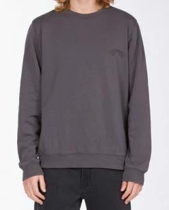 BILLABONG Wave Wash Crew Neck Pullover ASPHALT