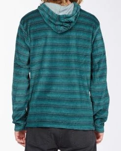 BILLABONG Flecker Estado Pullover Hoodie HYDRO -Mens Accessories Sales 2022 abykt00114 billabongw hyd bck1 1