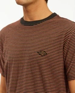 BILLABONG Die Cut Crew Neck T-Shirt SLATE BLUE -Mens Accessories Sales 2022 abykt00118 billabongw bkh dtl1 1