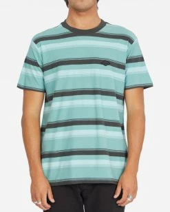 BILLABONG Die Cut Crew Neck T-Shirt SLATE BLUE -Mens Accessories Sales 2022 abykt00118 billabongw ble0 frt1 1