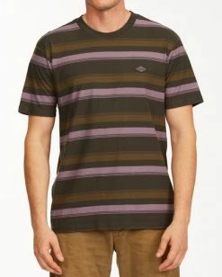 BILLABONG Die Cut Crew Neck T-Shirt SLATE BLUE -Mens Accessories Sales 2022 abykt00118 billabongw rav frt1 1