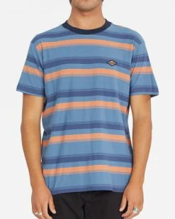 BILLABONG Die Cut Crew Neck T-Shirt SLATE BLUE -Mens Accessories Sales 2022 abykt00118 billabongw slb frt1 1
