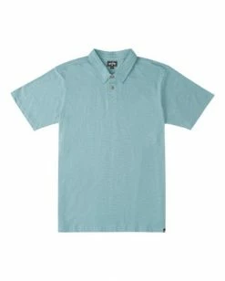 BILLABONG Essential Short Sleeve Polo SMOKE BLUE -Mens Accessories Sales 2022 abykt00126 billabongf ble0 frt1 1