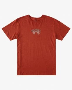 BILLABONG A/Div Arch Hemp Short Sleeve T-Shirt AUBURN -Mens Accessories Sales 2022 abykt00129 billabongf aub frt1 1