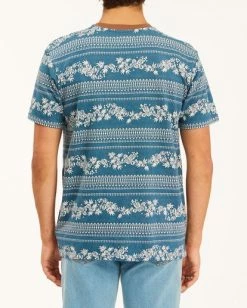 BILLABONG Wrangler Crew Neck T-Shirt EMERALD -Mens Accessories Sales 2022 abykt00140 billabongw eme bck1 1