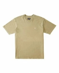 BILLABONG Mesa Wave Washed Organic Short Sleeve T-Shirt STRAW