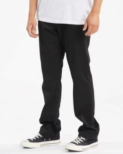 BILLABONG Carter Stretch Chino Pants PEWTER -Mens Accessories Sales 2022 abynp00110 billabongw blk sd1 1