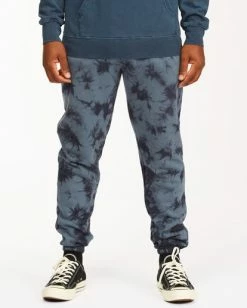 BILLABONG Wave Washed Tie-Dye Sweatpants NAVY