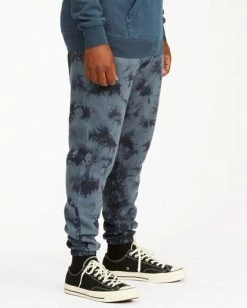 BILLABONG Wave Washed Tie-Dye Sweatpants NAVY -Mens Accessories Sales 2022 abynp00117 billabongw nvy sd2