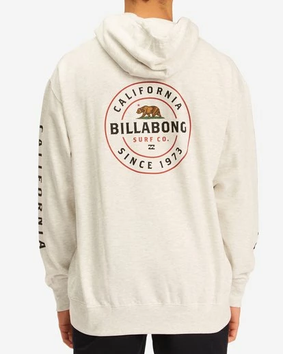 BILLABONG Basis California Pullover Hoodie OFF WHITE 5 BILLABONG Basis California Pullover Hoodie OFF WHITE - Image 5