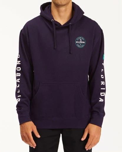 BILLABONG Basis Florida Pullover Hoodie Hoodie NAVY 2 BILLABONG Basis Florida Pullover Hoodie Hoodie NAVY - Image 2