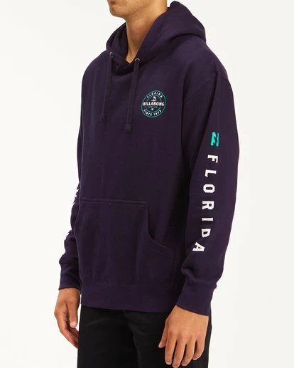 BILLABONG Basis Florida Pullover Hoodie Hoodie NAVY 3 BILLABONG Basis Florida Pullover Hoodie Hoodie NAVY - Image 3