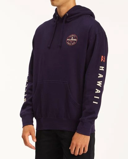 BILLABONG Basis Hawaii Pullover Hoodie Hoodie NAVY 3 BILLABONG Basis Hawaii Pullover Hoodie Hoodie NAVY - Image 3