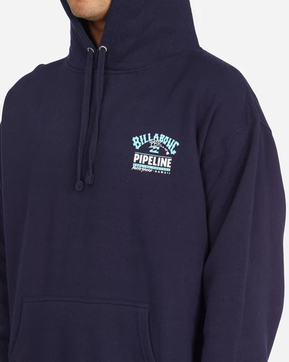 BILLABONG Pipeline Poster Pullover Hoodie NAVY 6 BILLABONG Pipeline Poster Pullover Hoodie NAVY - Image 6